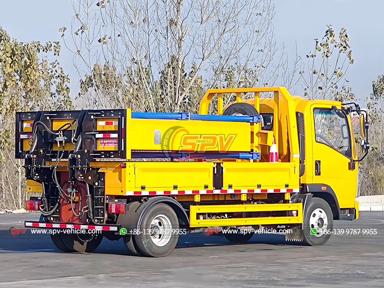 Howo Highway Safety Warning Truck - Rear Right Side